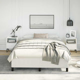 Bed Frame without Mattress White 137x190 cm Full Faux Leather 347280