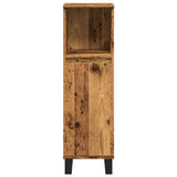 Bathroom Cabinet Old Wood 30x30x100 cm Engineered Wood 857211