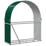 Log Holder Green 120x45x140 cm Galvanised Steel 364541