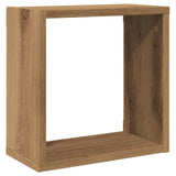 Wall Cube Shelves 4 pcs Artisan Oak 30x15x30 cm Engineered Wood 856580
