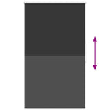 Roller blind blackout 124.4x175 cm Fabric Width 120 cm black 240130