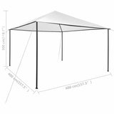 Gazebo 4x4x3 m White 180 g/m 312239