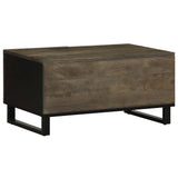 Coffee Table Black 80x50x40 cm Solid Wood Mango 4017689