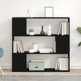 TV Cabinet Set Black Oak 100 x 24 x 94 cm Engineered Wood 862696