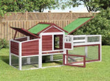 Chicken Coop Mocha 186.5x58.5x113 cm Solid Wood Pine 172230