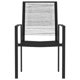 7 Piece Garden Dining Set Black 3099207