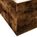 Bed Frame without Mattress Smoked Oak 140x200 cm 3280927