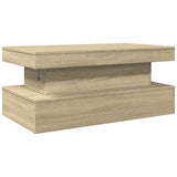 Coffee Table with LED Lights Sonoma Oak 90x50x40 cm 839849