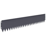 Lawn Edging 20 pcs 103 x 20 cm Steel Anthracite 8008378