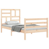 Bed Frame without Mattress Small Single Solid Wood 3194856