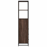 ZNTS Bathroom Cabinet Brown Oak 35x37.5x166 cm Engineered Wood 849248