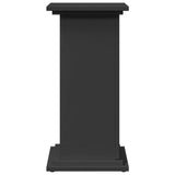 Display Stand with Storage Black 31x30x60 cm Engineered Wood 854617