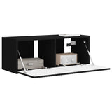 TV Wall Cabinet Black 78.5 x 31 x 29.5 cm Engineered Wood 892211