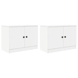 Storage Cabinet for Loft Bed 2 pcs White 66 x 35 x 48 cm 893715