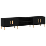 TV Cabinet Black Oak 180 x 31.5 x 40 cm Engineered Wood 862817