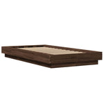 Bed Frame without Mattress Brown Oak 100x200 cm 3281209