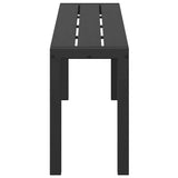 Garden Bench Black 100 x 28 x 45cm Steel 42001771