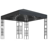 Gazebo with LED String Lights 3x3 m Anthracite 3070322
