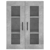 Highboard Concrete Grey 69.5x34x180 cm Engineered Wood 3198429