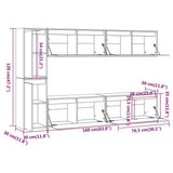 TV Cabinets 6 pcs Solid Wood Pine 3100234