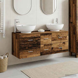 Bathroom Furniture Set 3 pcs Old Wood 49.5 x 44.5 x 65 cm 3405913