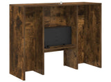 Electric Fireplace Smoked Oak 75 x 24.5 x 75 cm Engineered wood 8020772