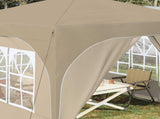 Pop-up Party Tent 290 x 290 x 245 cm Cream 42019867