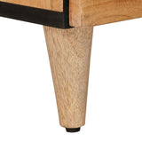 Highboard with Door Natural 60 x 33.5 x 100 cm Solid Mango Wood 4018290