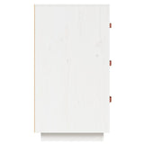 Sideboard White 80x40x75 cm Solid Wood Pine 820108