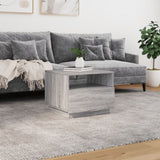 ZNTS Coffee Table with LED Lights Grey Sonoma 50x49x40 cm 839831