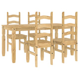 5 Piece Dining Set Panama Solid Wood Pine 3345203