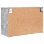 Shoe Cabinet Concrete grey 77.5 x 30 x 51 cm Engineered wood 808679