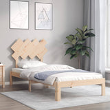 Bed Frame without Mattress Single Solid Wood Pine 3193691