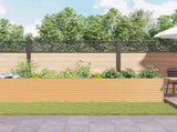 Garden Raised Bed 485 x 100 x 68 cm Galvanised Steel 42017370