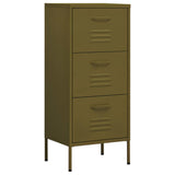 Storage Cabinet Olive Green Steel Medium Ball-Bearing 336180