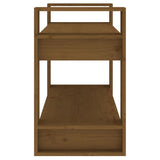 Book Cabinet/Room Divider Honey Brown 80x35x56.5 cm Solid Wood 813897