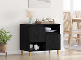 Sideboard Black oak 35 x 60 x 70 cm Engineered wood 881259