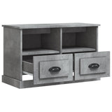 TV Cabinet Concrete Grey 80x35x50 cm Engineered Wood 816284