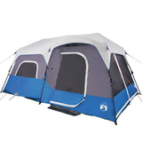 Family Tent with LED 9-Person Light Blue Quick Release 94310