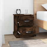 Bedside Cabinets 2 pcs Smoked Oak 39x39x47.5 cm Engineered Wood 816155