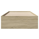 Bed Frame Sonoma Oak Engineered wood Single Modern Bed Frame 3295676