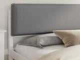 Bed Frame with Upholstered Headboard Light Grey 180 x 200 cm 877823