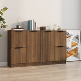 Sideboards 3 pcs Brown Oak Engineered Wood 3115851