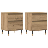 Bedside Cabinets 2 pcs Artisan Oak 40x35x50 cm Engineered Wood 857399