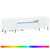 LED TV Cabinet White Engineered Wood 896905