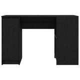 Desk Black Oak 120x42x76 cm Engineered Wood 861815