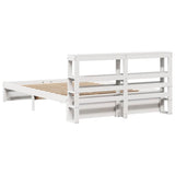 Bed Frame with Headboard without Mattress White 120x200 cm 3305994