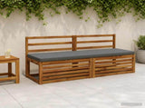 2-Piece Bench Cushions VUGHT 2 pcs 100% Polyester Grey 952001