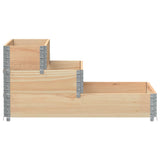 3-Tier Raised Bed 120x80 cm Solid Wood Pine 4010309