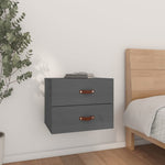 ZNTS Wall-mounted Bedside Cabinet Grey 50x36x40 cm 820980